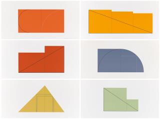 Robert Mangold - Multiple Panel Paintings: A Book of Silk Screen Prints