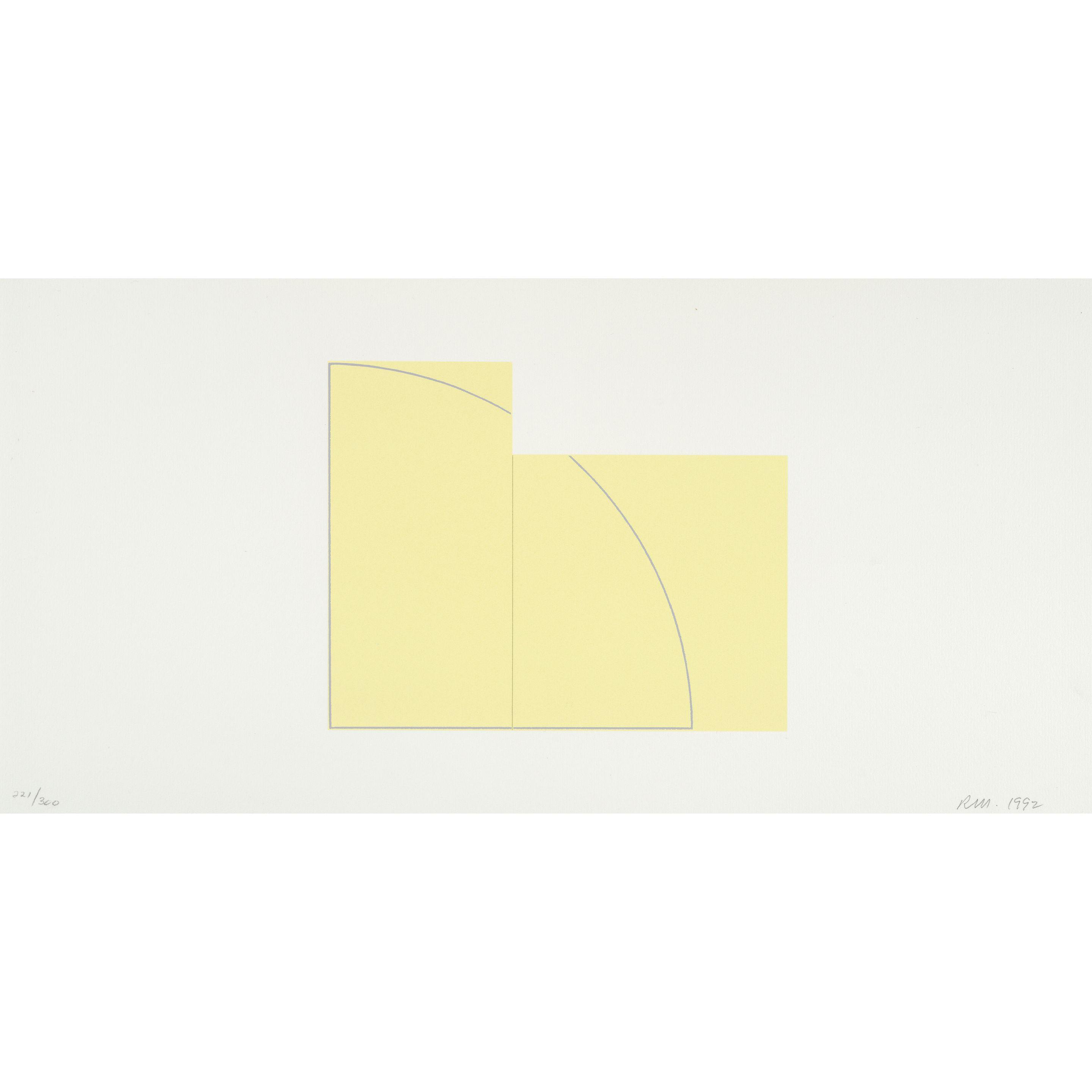 Robert Mangold - One Plate, from A Book of Silk Screen Prints: Multiple Panel Paintings, 1973-1976