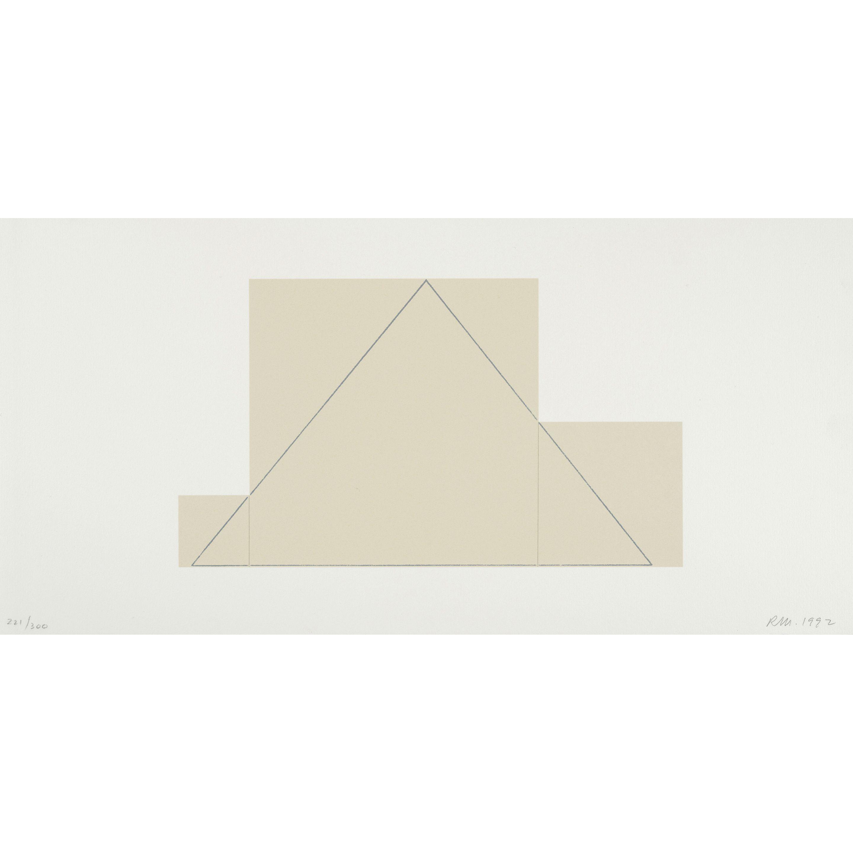 Robert Mangold - One Plate, from A Book of Silk Screen Prints: Multiple Panel Paintings, 1973-1976