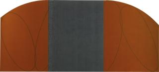 Robert Mangold - Orange-Brown/Black Zone Painting Vii (Study)