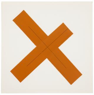 Robert Mangold - Orange X Within X