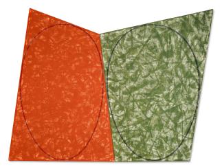 Robert Mangold - Red Ellipse / Green Ellipse, Study