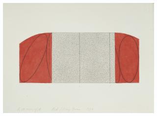 Robert Mangold - Red/Grey Zone