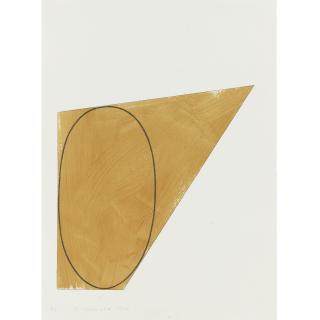 Robert Mangold - Study For Irregular No. 5 (Ochre)