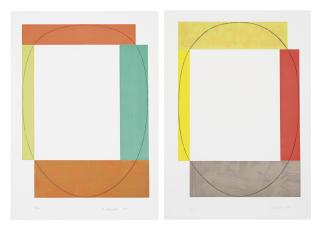 Robert Mangold - Two Aquatints (Frames)
