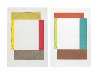 Robert Mangold - Two Aquatints (Frames)
