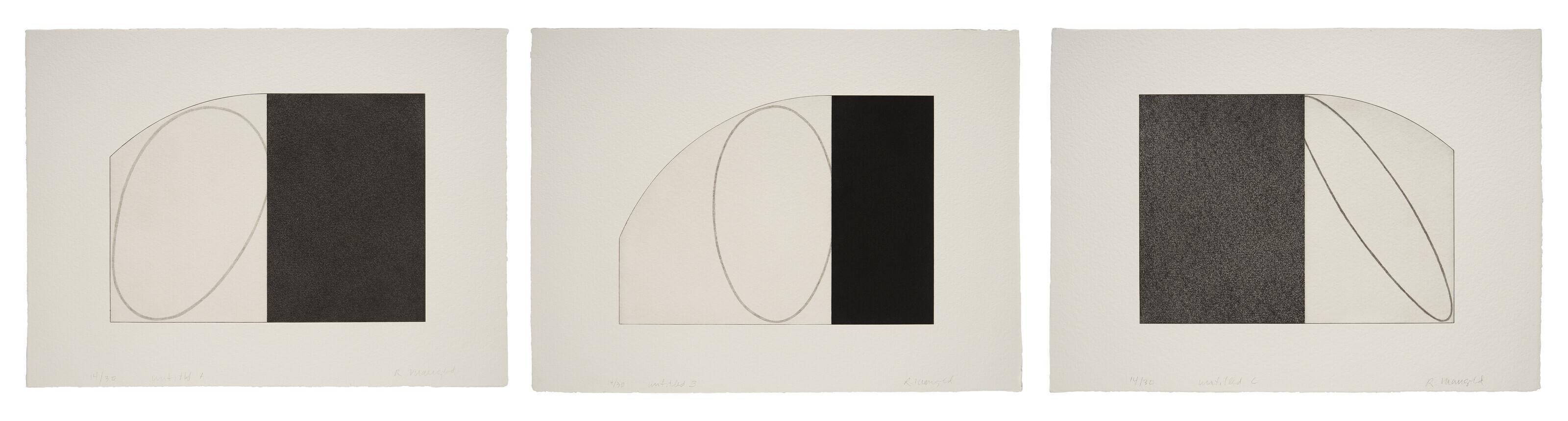 Robert Mangold - Untitled (A, B, C)