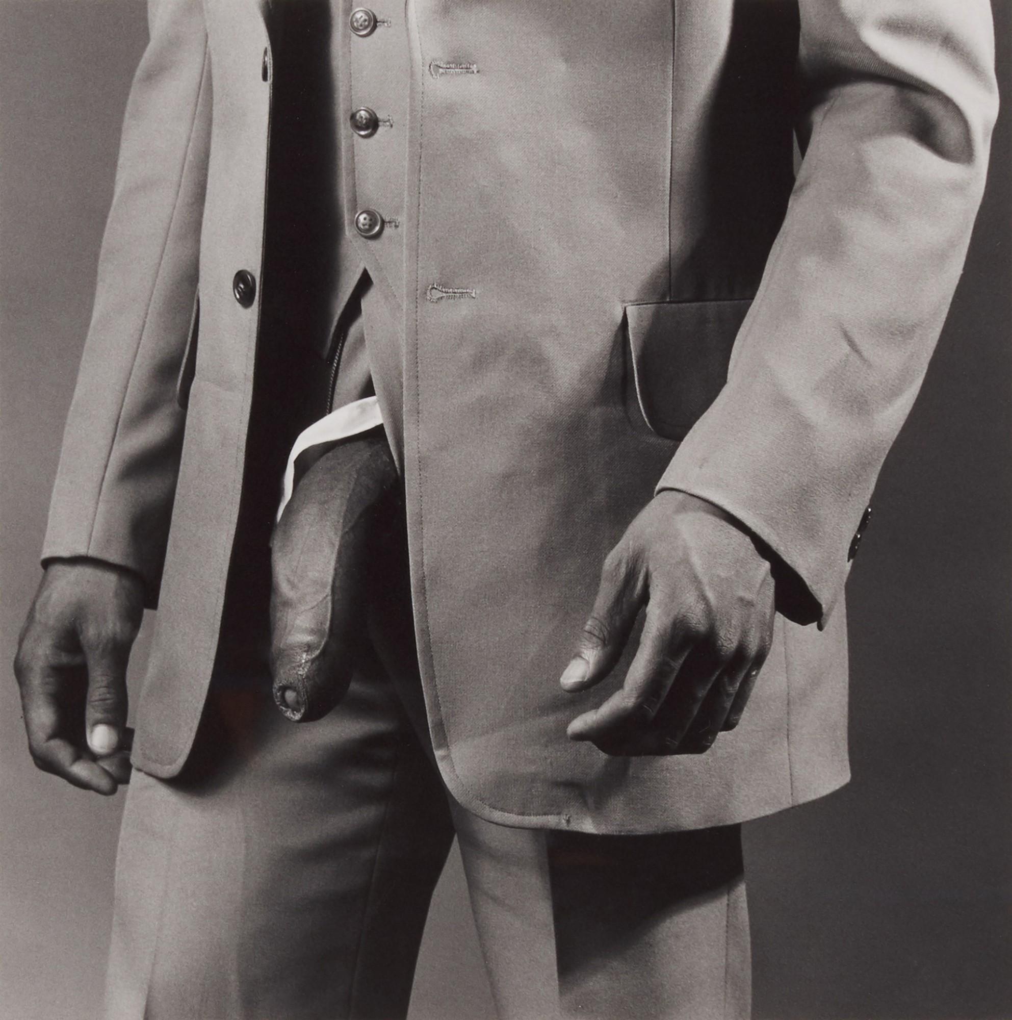 Robert Mapplethorpe - \'Man in Polyester Suit\' (from Z portfolio), 1980