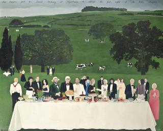 Robert Marchant - Peter Langan\'s feast for David Hockney at Glyndebourne to celebrate the first night of the \