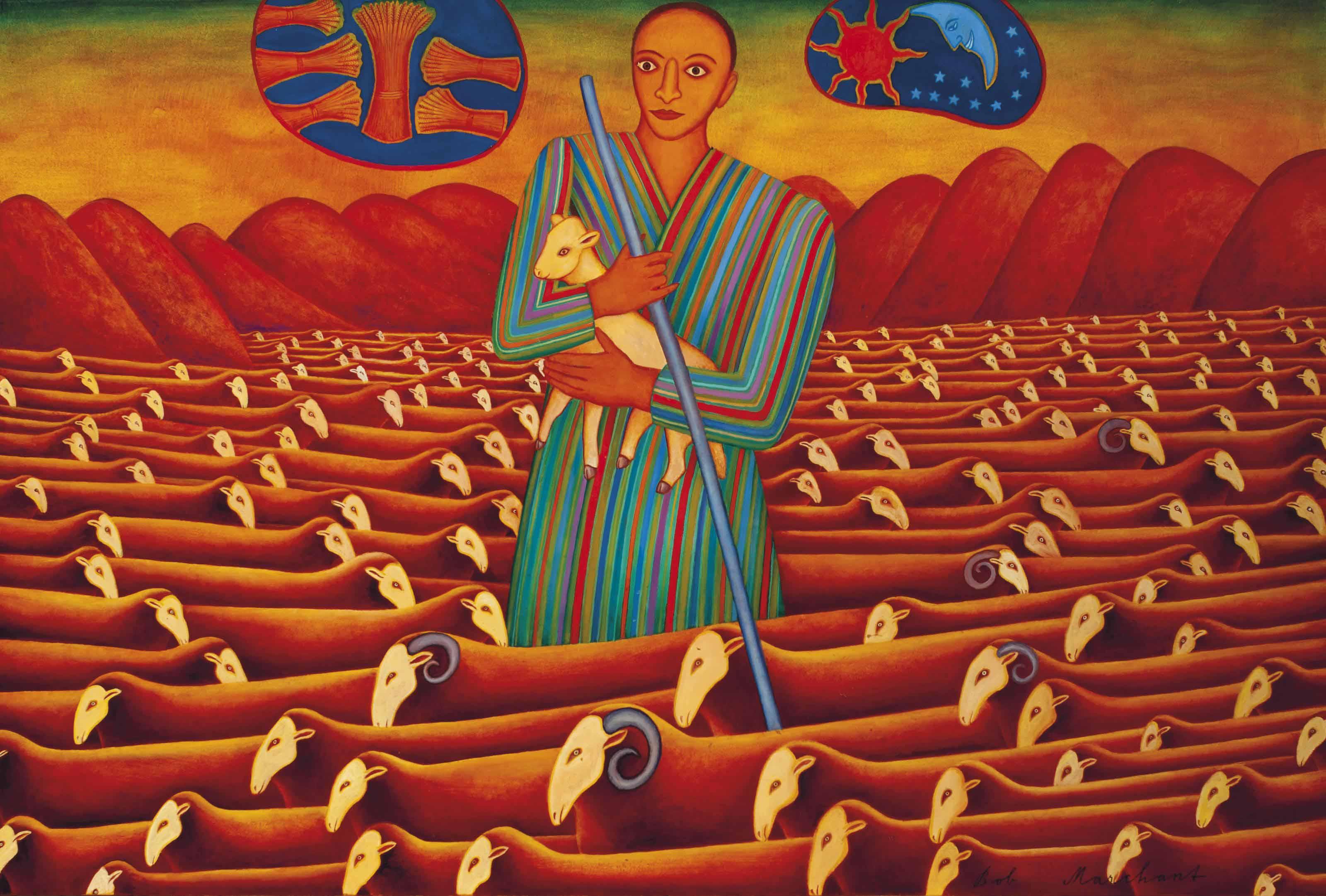 Robert Marchant - Shepherd and his sheep