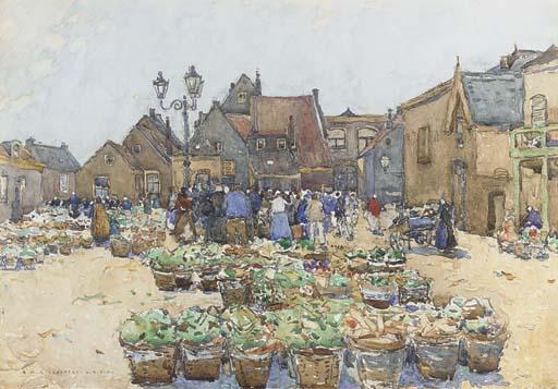 Robert Mcgowan Coventry, A.R.S.A., R.S.W. - The Vegetable Market