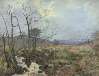Robert Mcgown Coventry, A.R.S.A., R.S.W. - Goat Fell, The Last of The Snows