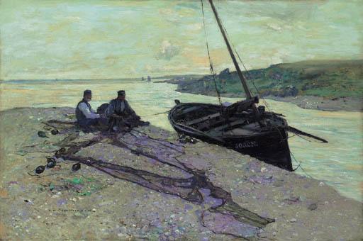 Robert Mcgown Coventry - Mending the nets, Campbeltown