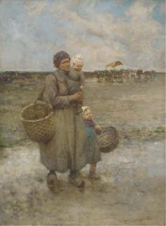 Robert Mcgregor, R.S.A. - A fishwife and her children