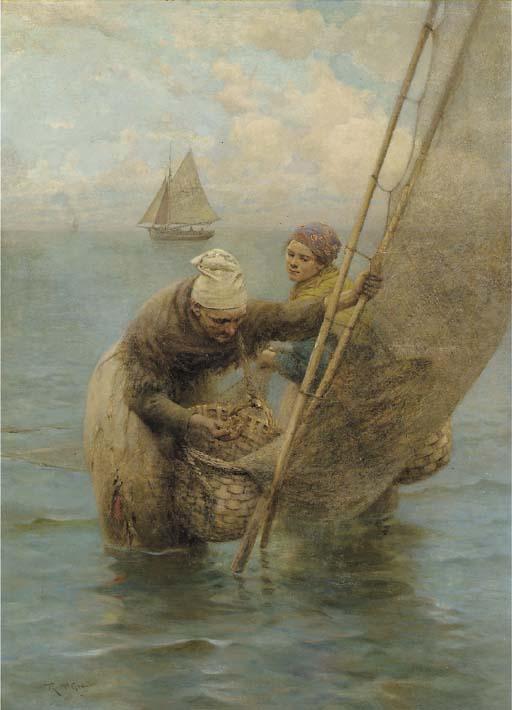 Robert McGregor, R.S.A. - Shrimping