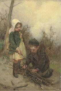 Robert Mcgregor, R.S.A. - The faggot gatherers