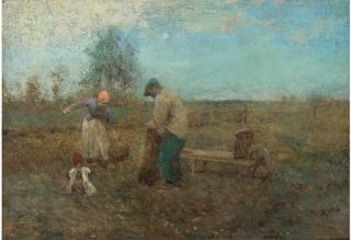 Robert Mcgregor, R.S.A. - The Potato Pickers