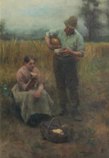 Robert McGregor, RSA - A break for lunch in the fields