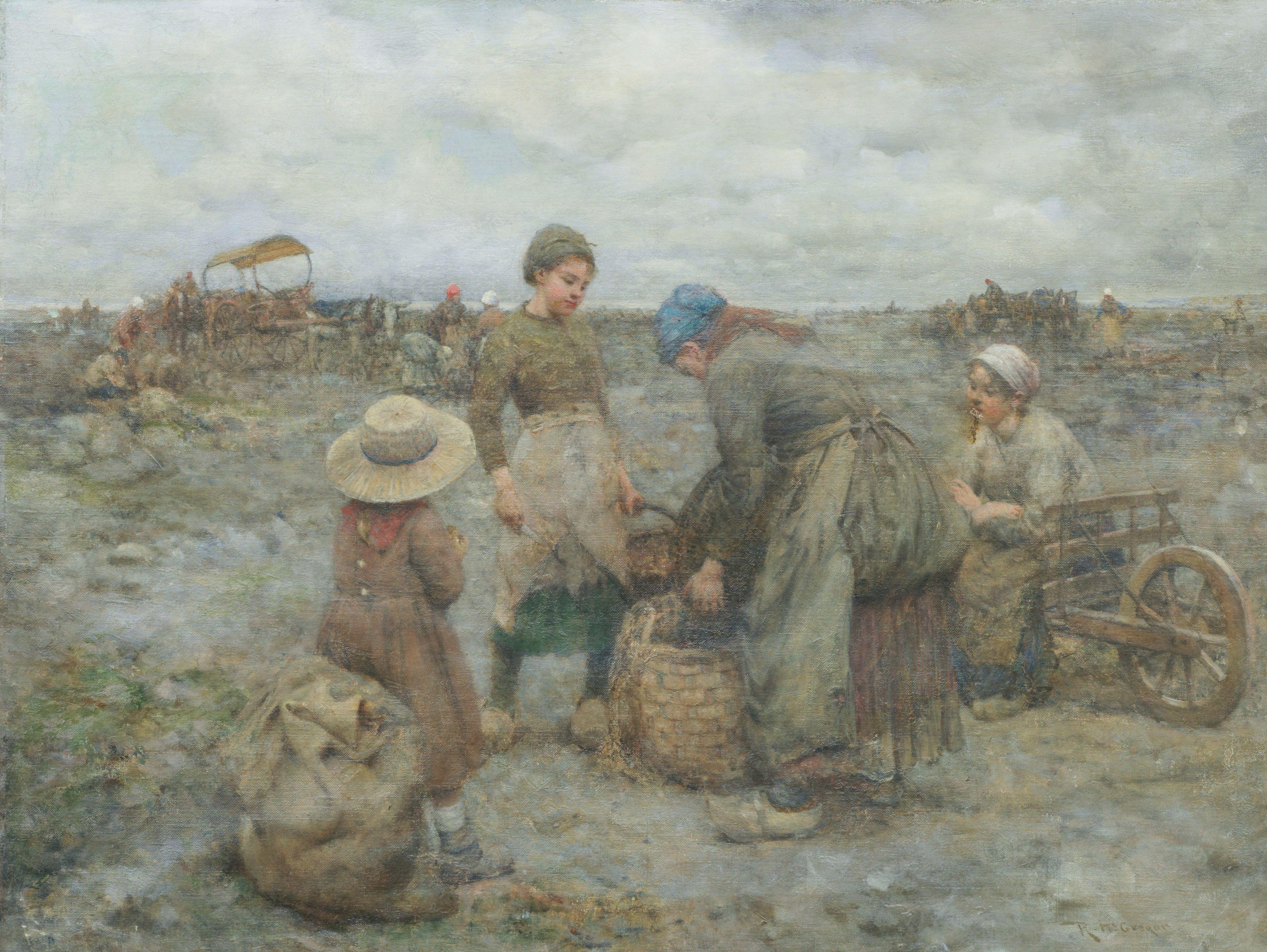 Robert McGregor, RSA - The mussel gatherers