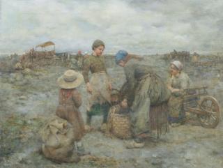 Robert McGregor, RSA - The mussel gatherers