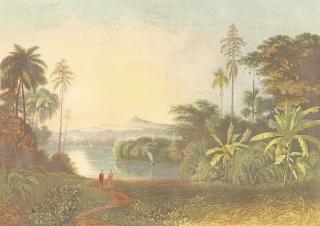Robert Melville Grindlay - \'View in the Island of Ceylon\'; \'Hermitage at Kurrungalle in Ceylon\'