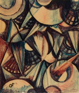 Robert Michel - Komposition mit Kreisen.