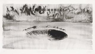 Robert Morris - Crater with Smoke, from Five War Memorials