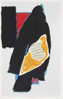 Robert Motherwell - Black for Mozart (E. & B. 521; not in Belknap)