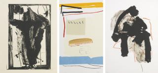 Robert Motherwell - Easter Day 1979; America-La France Variations Iii; Calligraphy I (Walker Art Center 244, 331 & 490)
