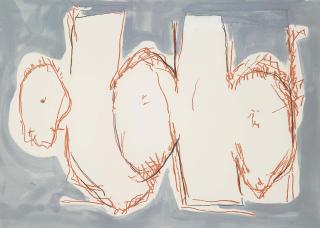 Robert Motherwell - Elegy Sketch, State II (Blue)