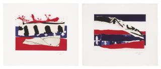 Robert Motherwell - French Revolution Bicentennial Suite Iii And Iv (Walker Art Center 384 And 385)