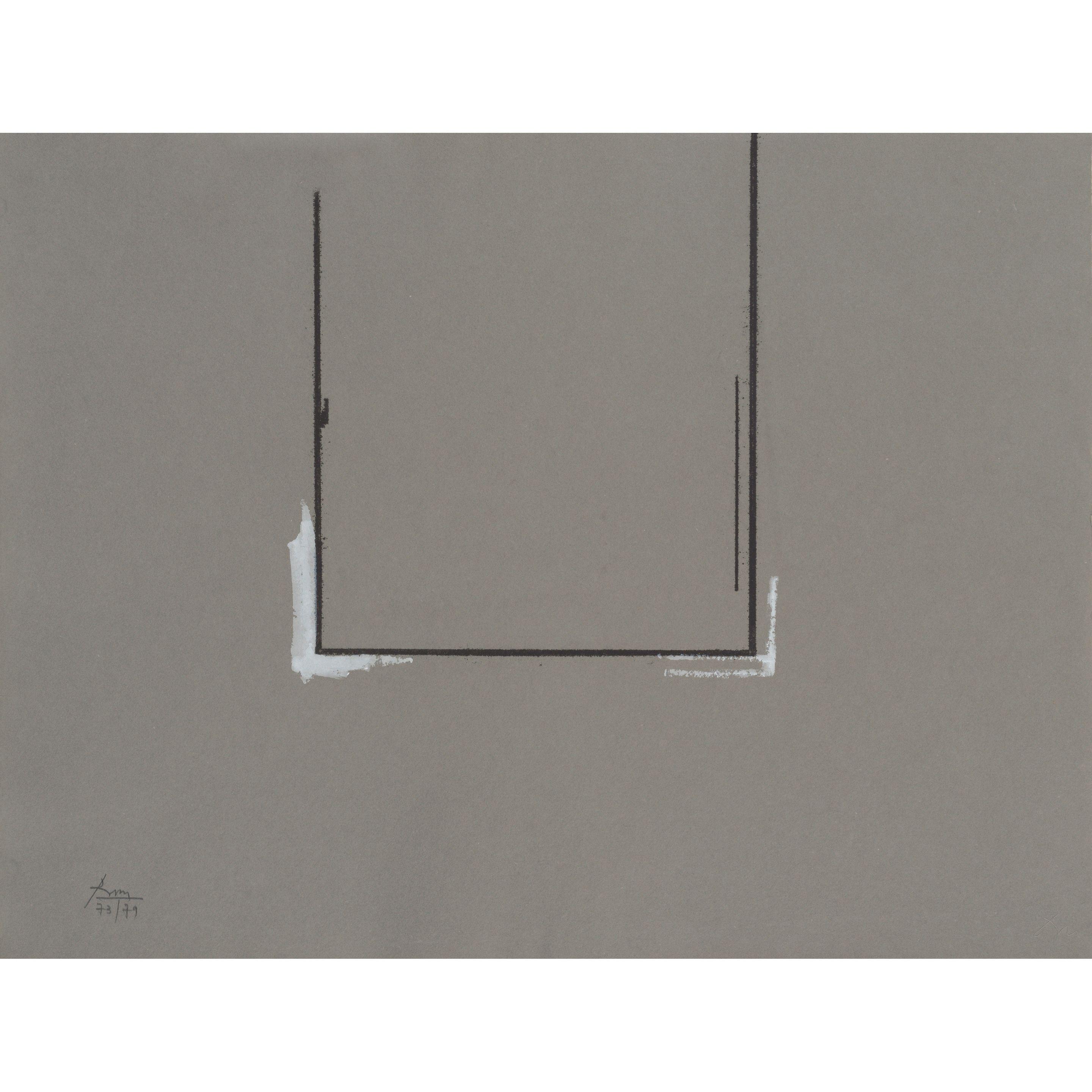 Robert Motherwell - Gray Open with White Paint