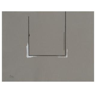 Robert Motherwell - Gray Open with White Paint