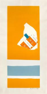 Robert Motherwell - Harvest, With Two White Stripes