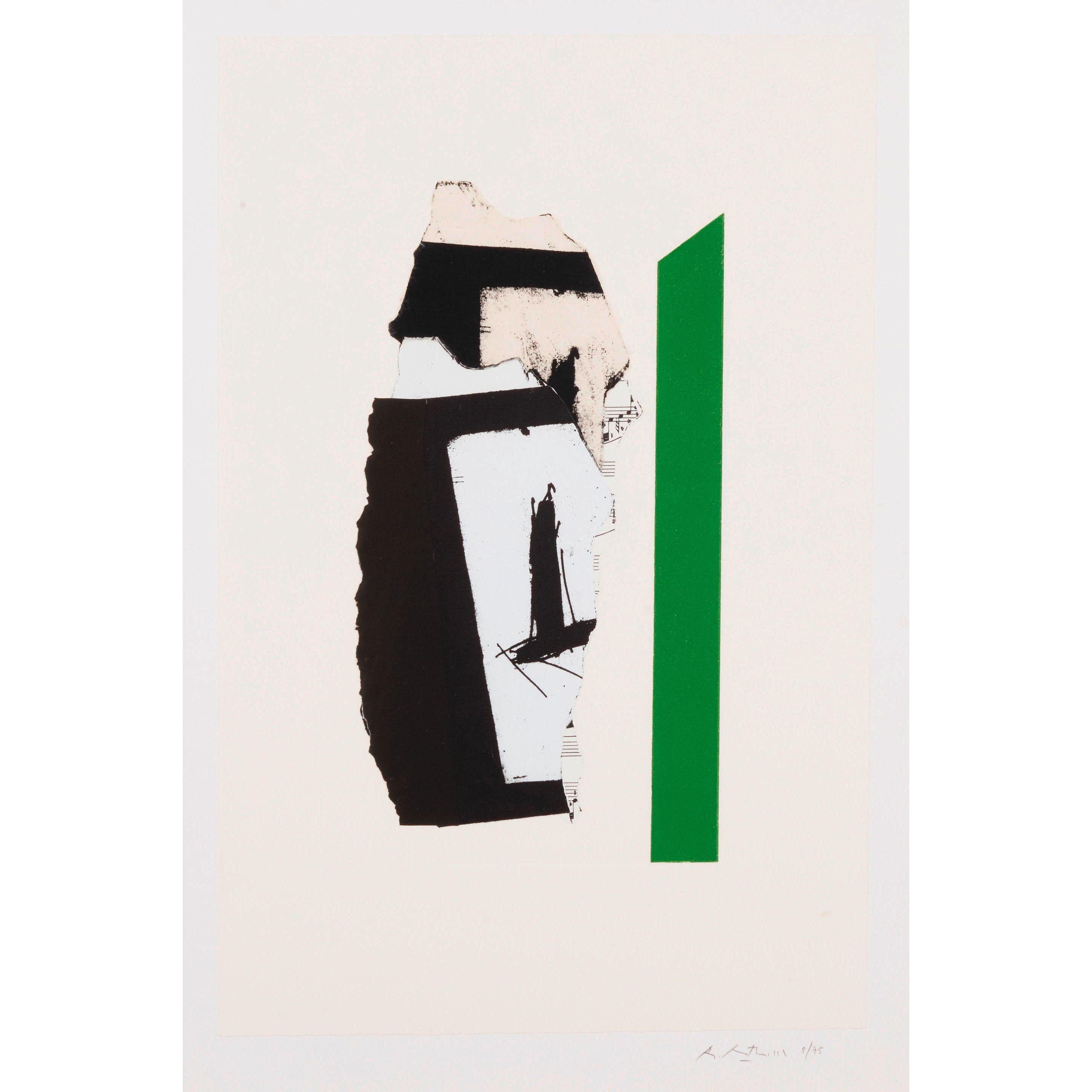 Robert Motherwell - In White with Green Stripe