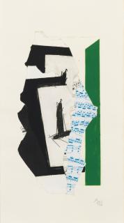Robert Motherwell - In White With Green Stripe