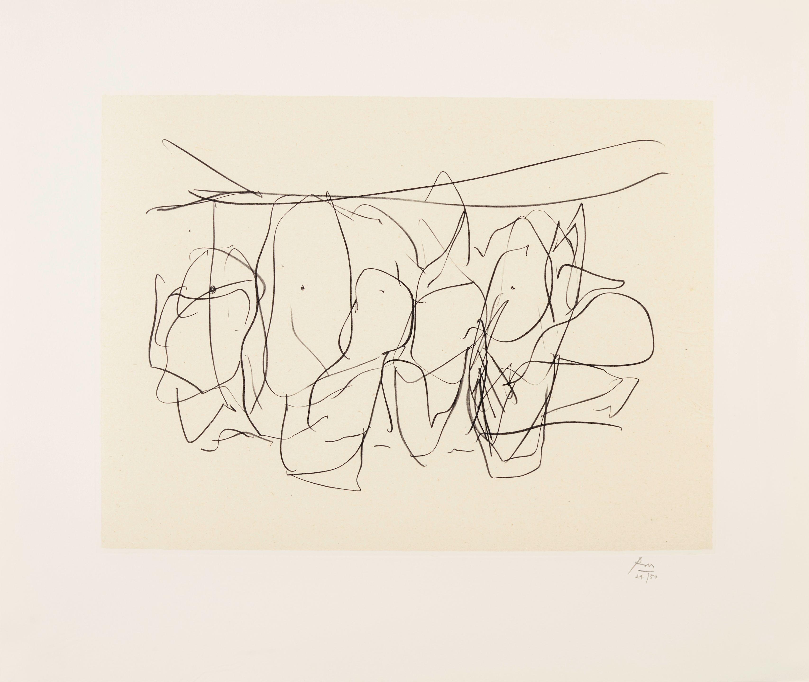 Robert Motherwell - Mexico City Personages I and II, from Octavio Paz Suite 2