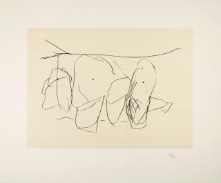 Robert Motherwell - Mexico City Personages I, from Octavio Paz Suite