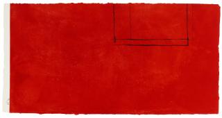 Robert Motherwell - Red Open With White Line