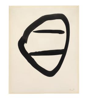 Robert Motherwell - Untitled Black on White Drawing #2