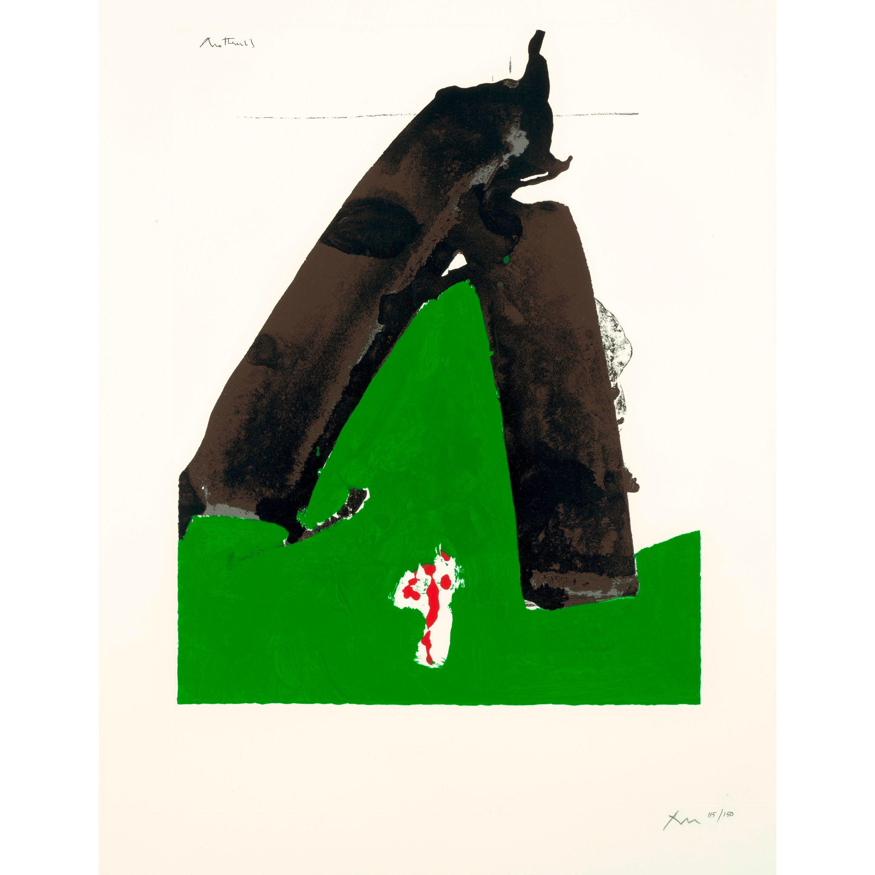 Robert Motherwell - Untitled, from The Basque Suite