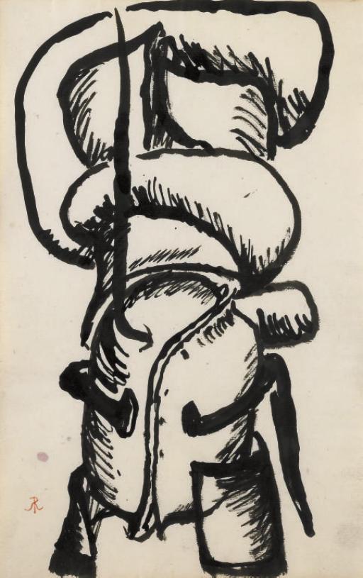 Robert Müller - Studie Zu Einer Skulptur, Um 1956