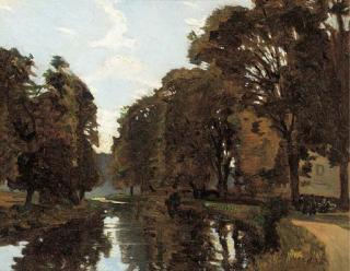 Robert Noble, P.R.S.A. - The Tyne at Haddington