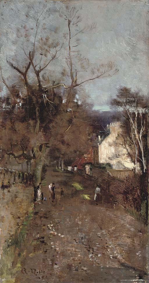 Robert Noble, R.S.A. - Road by a farm