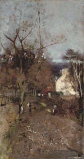 Robert Noble, R.S.A. - Road by a farm