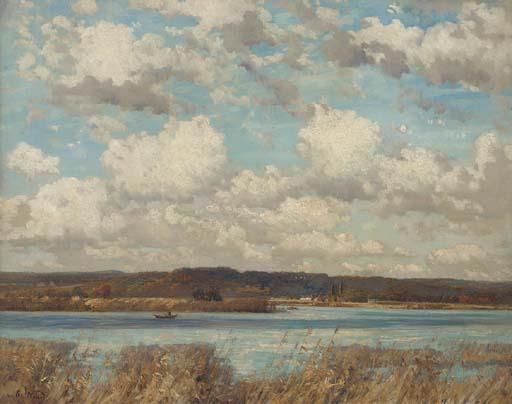 Robert Noble, R.S.A. - The meeting of the Tay and the Earn