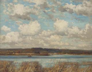 Robert Noble, R.S.A. - The meeting of the Tay and the Earn