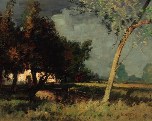 Robert Noble, R.S.A. - The Mill Sluice