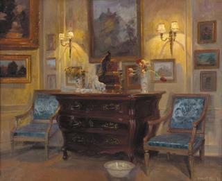 Robert Panitzsch - A lamplit interior