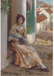 Robert Payton Reid, A.R.S.A. - The Town Belle